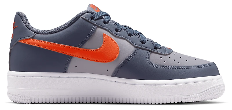 Nike Boys Air Force 1 Low - Boys' Grade School Basketball Shoes Team Orange/Lt Carbon/Cement Grey