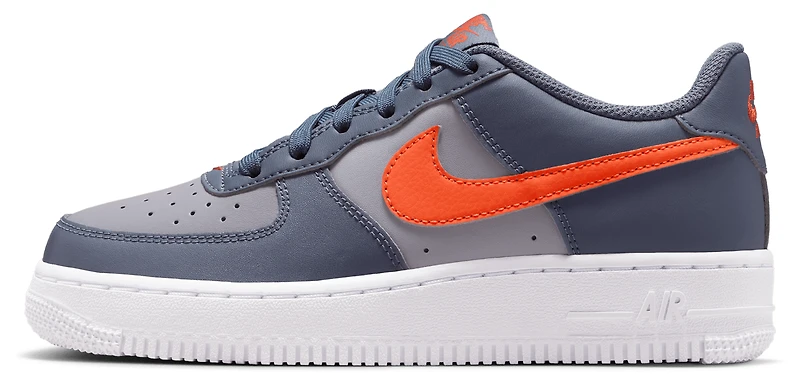 Nike Boys Air Force 1 Low - Boys' Grade School Basketball Shoes Team Orange/Lt Carbon/Cement Grey