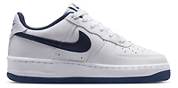 Nike Boys Nike Air Force 1 Low - Boys' Grade School Basketball Shoes Football Grey/Midnight Navy/White Size 05.5