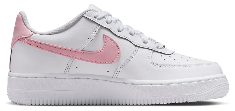 Nike Boys Nike Air Force 1 Low - Boys' Grade School Basketball Shoes White/Med Soft Pink/White Size 06.5
