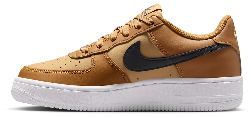 Nike Boys Air Force 1 Low - Boys' Grade School Basketball Shoes Club Gold/Wheat/Anthracite