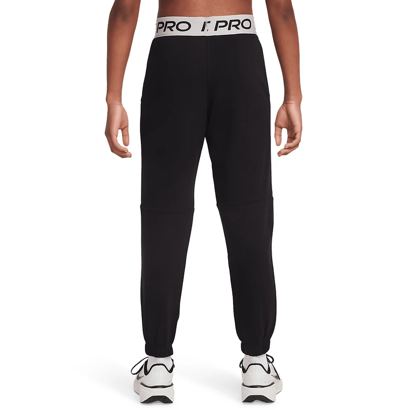 Nike Boys Nike Dri-FIT Fleece Jogger - Boys' Grade School Platinum Violet/Black/Black Size M