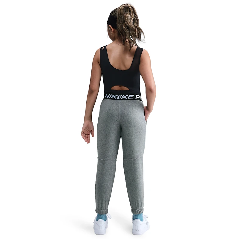 Nike Boys Dri-FIT Fleece Jogger - Boys' Grade School Dark Steel Grey/Carbon Heather/Black