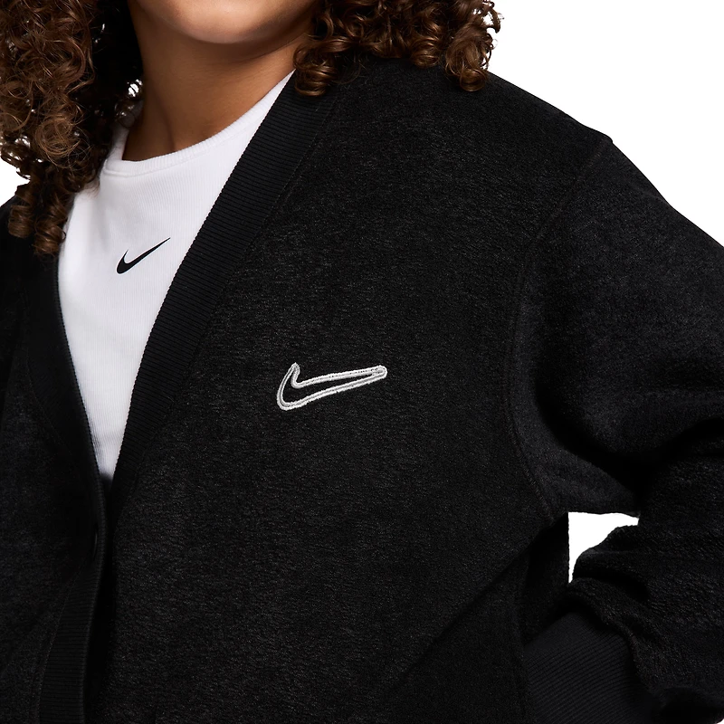 Nike NSW Fleece Long Sleeve Cozy Top - Girls' Grade School