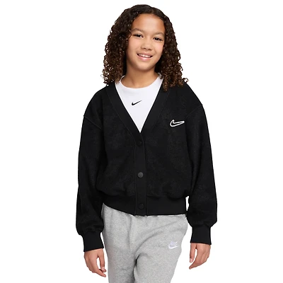 Nike NSW Fleece Long Sleeve Cozy Top - Girls' Grade School