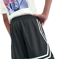 Nike Girls Dri-FIT Crossover Short - Girls' Grade School Anthracite/Magic Ember/Purple Pulse