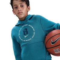 Nike Boys Nike Club Fleece Hoodie - Boys' Grade School Rift Blue/Blue Force Size M