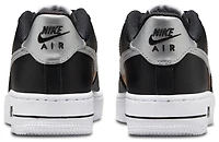 Nike Boys Air Force 1 - Boys' Grade School Basketball Shoes Black/White/Metallic Silver