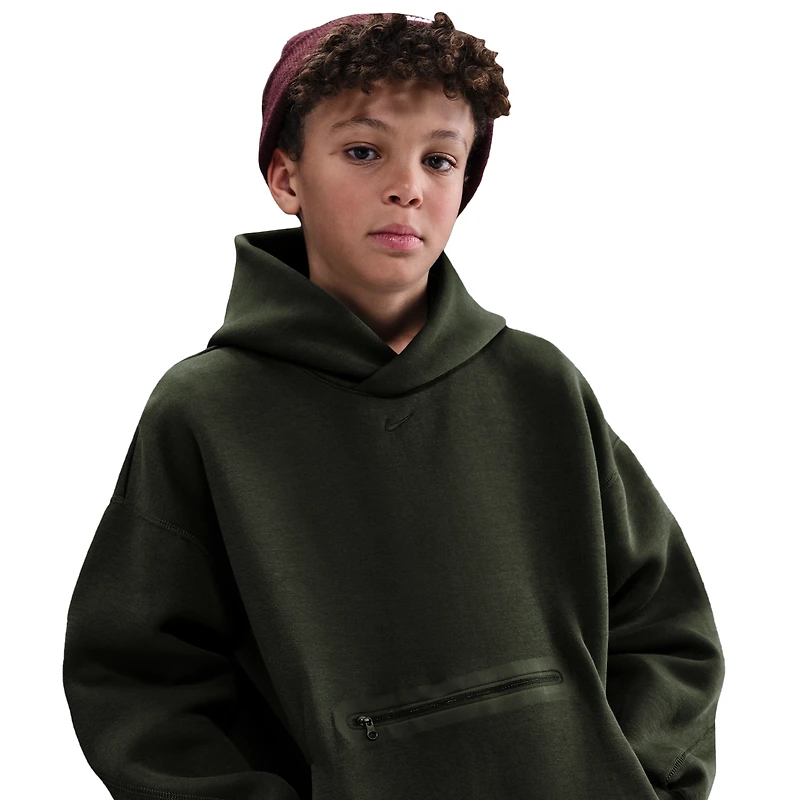 Nike NSW Tech Fleece Oversized Pullover Hoodie - Boys' Grade School