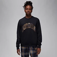 Jordan Essential Holiday Plaid Fleece Crew - Men's