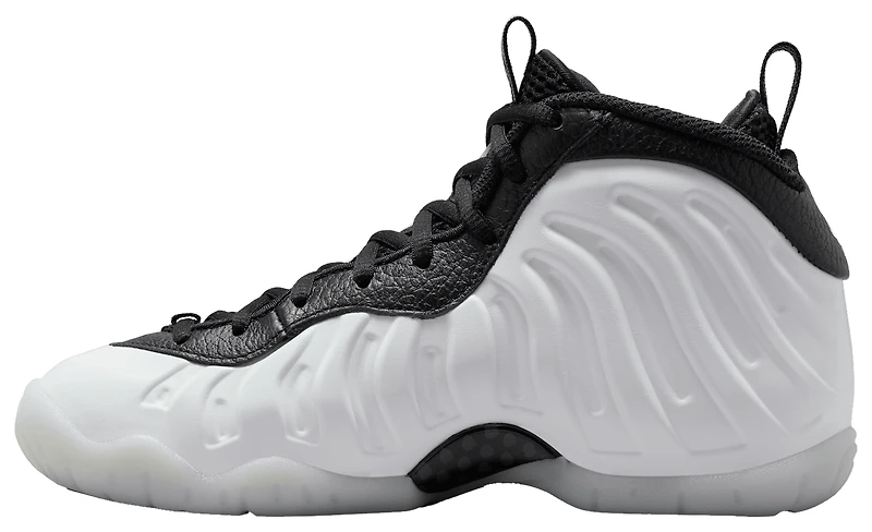 Nike Boys Little Posite One - Boys' Grade School Basketball Shoes Silver/White/Black