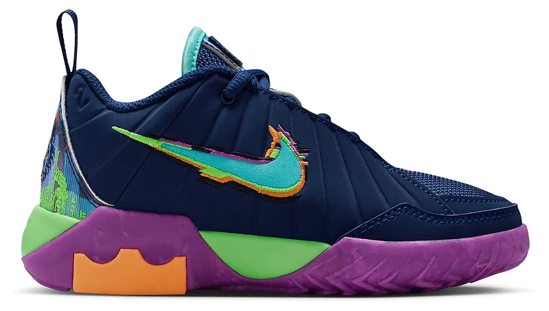 Nike Boys Nike Lebron Witness IX KC - Boys' Preschool Shoes Blue Void/Bleached Turq/Vivid Purple Size 11.0