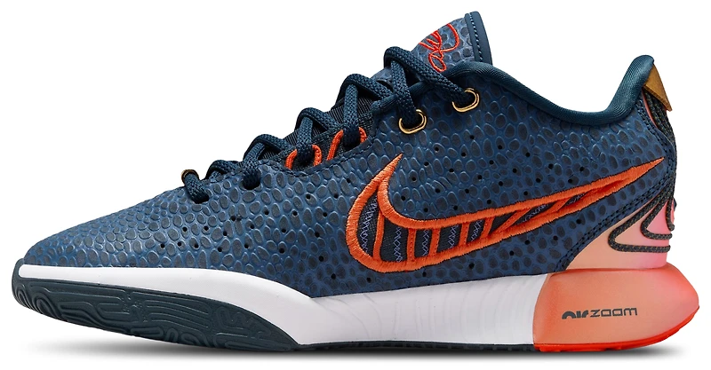 Nike Boys LeBron James XXI SE - Boys' Grade School Shoes Navy/Gold/White