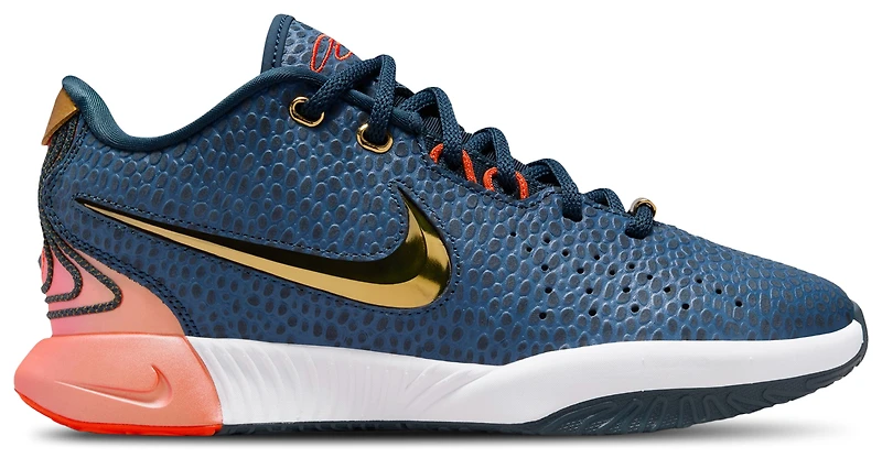 Nike Boys LeBron James XXI SE - Boys' Grade School Shoes Navy/Gold/White
