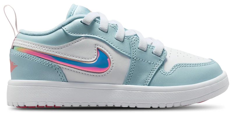 Jordan Girls 1 Low Alt SE FEM - Girls' Preschool Basketball Shoes Atomic Pink/Ocean Bliss/White