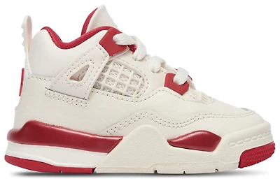 Jordan Girls Retro 4 - Girls' Toddler Basketball Shoes Red/White