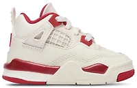 Jordan Girls Retro 4 - Girls' Toddler Basketball Shoes Red/White