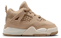 Jordan Girls Retro 4 - Girls' Toddler Basketball Shoes Hemp/Light Orewood