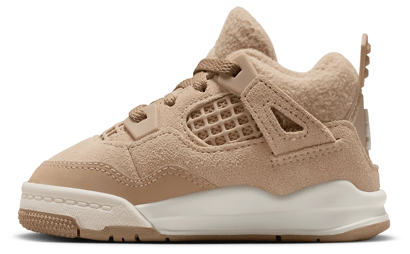 Jordan Girls Retro 4 - Girls' Toddler Basketball Shoes Hemp/Light Orewood