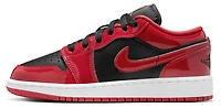 Jordan Boys Air 1 Low SE - Boys' Grade School Basketball Shoes Black/Varsity Red/White