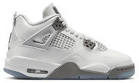 Jordan Boys Air Retro 4 - Boys' Grade School Shoes Photon Dust/Flat Pewter/Blue Chill