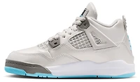 Jordan Boys Retro 4 - Boys' Preschool Shoes Photon Dust/Blue Chill/Flat Pewter