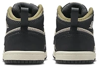 Jordan Boys 1 Mid SE - Boys' Toddler Basketball Shoes Light Orewood/Off Noir/Medium Olive