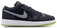 Jordan Boys Air 1 Low SS - Boys' Grade School Basketball Shoes Barely Volt/Black/Iron Grey