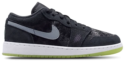 Jordan Boys Air 1 Low SS - Boys' Grade School Basketball Shoes Barely Volt/Black/Iron Grey
