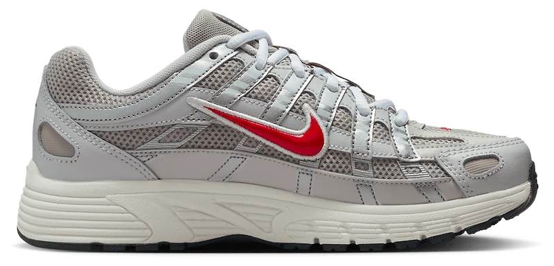 Nike Boys P-6000 - Boys' Grade School Shoes College Grey/Fire Red/Vast Grey