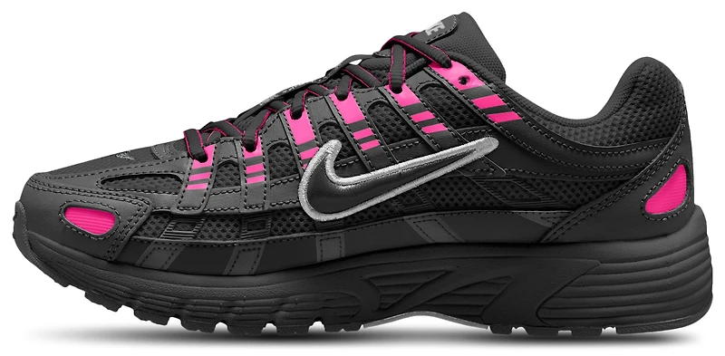 Nike Girls P-6000 - Girls' Grade School Shoes Pink Blast/Black/Metallic Silver
