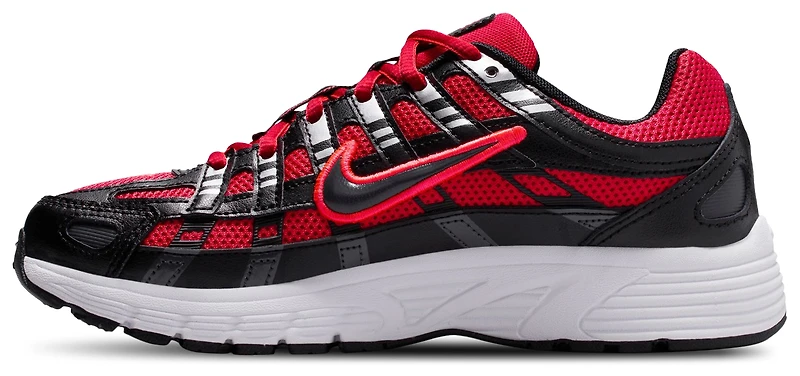 Nike Boys P-6000 - Boys' Grade School Shoes University Red/Black/Metallic Silver