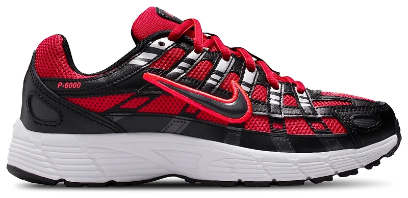 Nike Boys P-6000 - Boys' Grade School Shoes University Red/Black/Metallic Silver