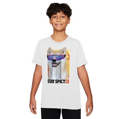 Nike Boys Photo Shiba T-Shirt - Boys' Grade School White/Multi