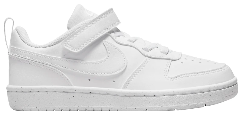Nike Boys Court Borough Low Recraft - Boys' Preschool Basketball Shoes White/White