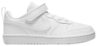 Nike Boys Court Borough Low Recraft - Boys' Preschool Basketball Shoes White/White