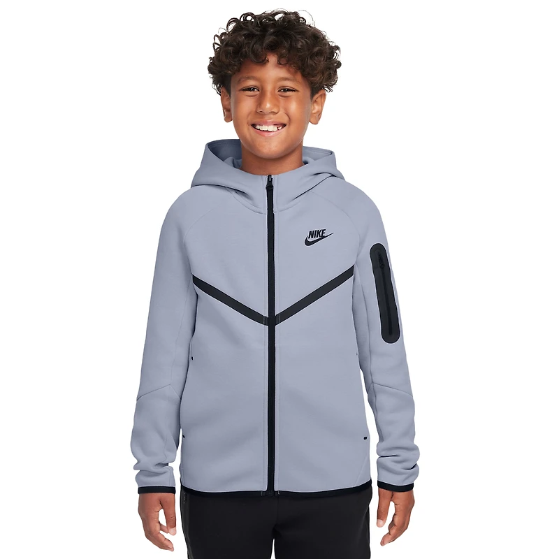 Nike Boys Tech Fleece Full-Zip - Boys' Grade School Ghost/Black