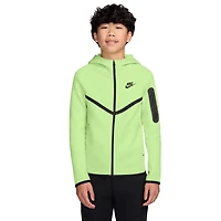 Nike Boys Tech Fleece Full-Zip - Boys' Grade School Light Liquid Lime/Black