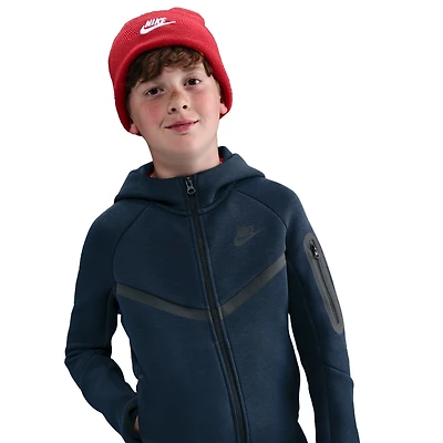 Nike Boys Nike Tech Fleece Full-Zip - Boys' Grade School Obsidian/Black Size L