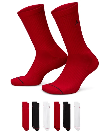 Jordan Cushion Ply Crew Sock 6 Pack - Men's