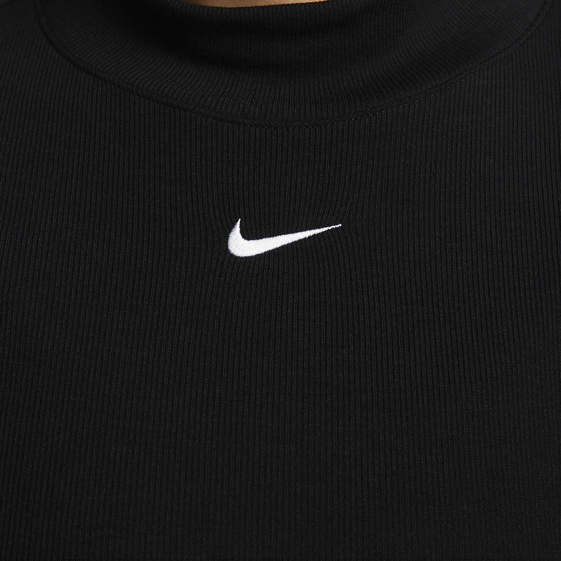 Nike NSW Essential Rib Mock Long Sleeve Top - Women's