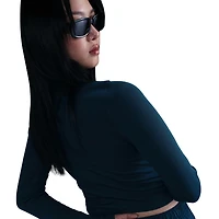 Nike NSW Essential Rib Mock Long Sleeve Top - Women's