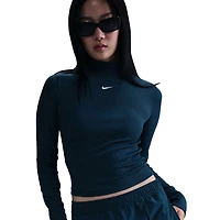 Nike NSW Essential Rib Mock Long Sleeve Top - Women's