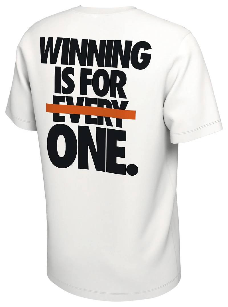 Nike Boys Winning One T-Shirt - Boys' Grade School White/Black