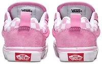 Vans Girls Knu Skool Checkerboard - Girls' Grade School Skate Shoes Dark Pink/White