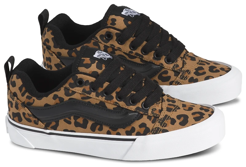 Vans Girls Knu Skool - Girls' Preschool Shoes Leopard/Black