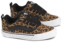 Vans Girls Knu Skool - Girls' Preschool Shoes Leopard/Black