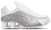 Nike Boys Shox R4 - Boys' Grade School Shoes White/Metallic Silver