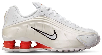 Nike Boys Shox R4 - Boys' Grade School Shoes White/White/Phantom