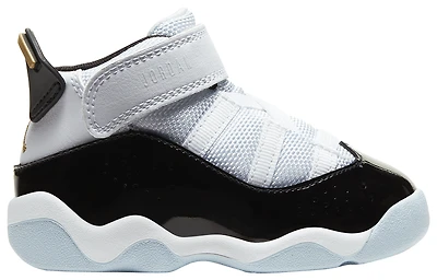 Jordan Boys 6 Rings - Boys' Toddler Basketball Shoes White/Metallic Gold/Black